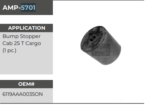 BUMP STOPPER CAB 5701