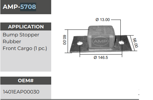 BUMP STOPPER RUBBER 5708