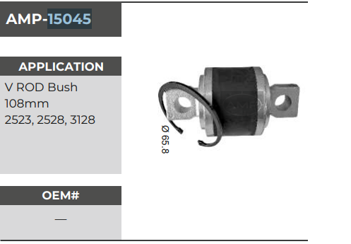 TORQ ROD BUSH AMP-15045