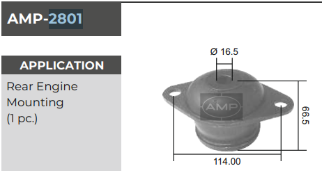 REAR MOUNTING AMW TIPPER AMP--2801 *