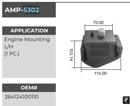 MOUNTING 407 L/H AMP5302*