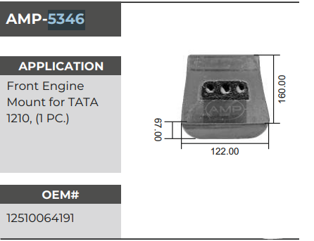 FRONT MOUNTING 1210 AMP5346