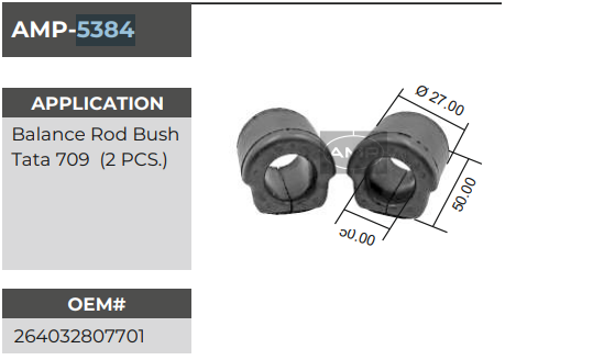 Balance Rod Bush Tata 709 (2pcs)amp-5384