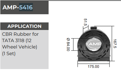 CBR RUBBER TATA 3118 AMP-5416XXX