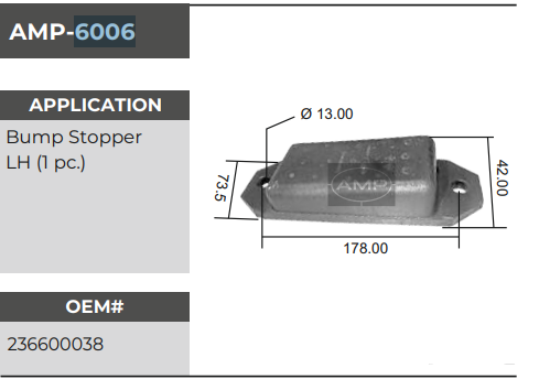 BUMP STOPPER L.L. AMW TIPPER AMP6006