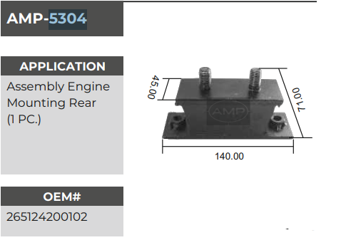 REAR MOUNTING 407 AMP5304