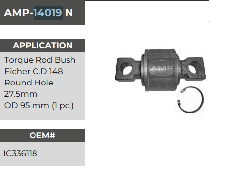 TORQ ROD BUSH  AMP-14019N