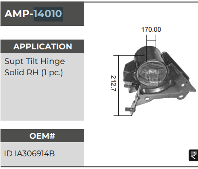 MOUNTING EICHER SOLD RH AMP-14010