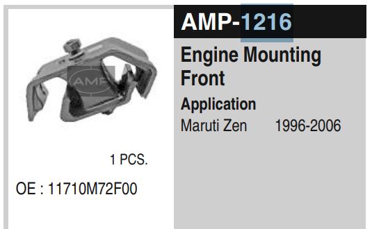 ENG. MOUNTING FR./REAR ZEN AMP-1216