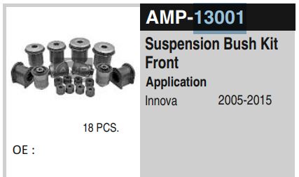 BUSH KIT FRONT QUALIS INNOVA AMP13001 *