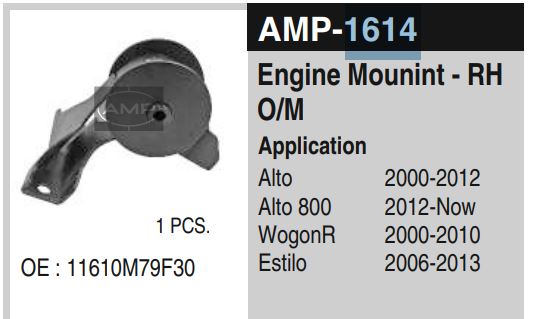 ENG, MOUNTING,FRONT&REAR AMP-1614