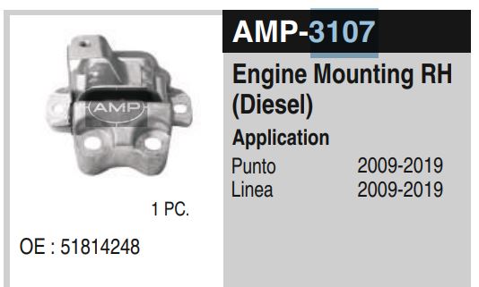 EMTG.RH.PUNTO DIESEL 1.13 AMP 3107