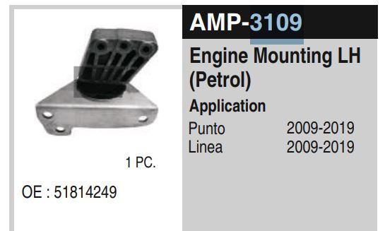 ENG. MOUNTING PUNTO L.H. AMP3109