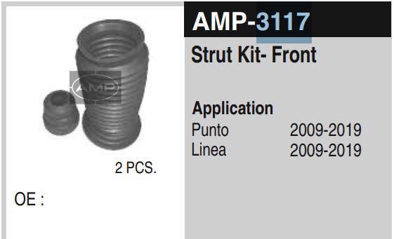 SHOCKER KIT PUNTO/LINEA AMP3117