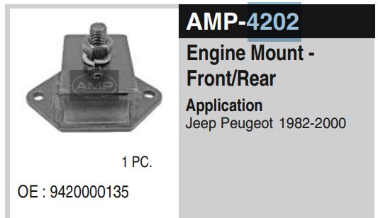 ENG,MOUNTING  PEUGEOT AMP-4202