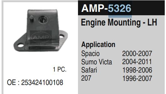 ENG.MOUNTING SPACIO 207 DI L.H AMP-5326