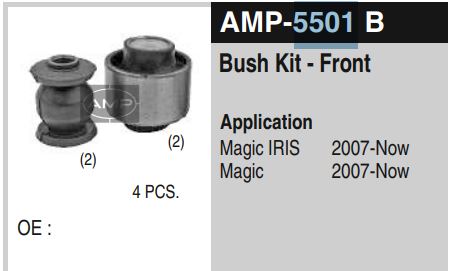 FRONT BUSH KIT IRIS AMP-5501 B