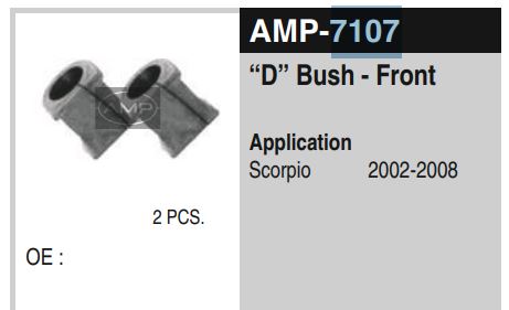 BALANCE ROD BUSH  SCORPIO AMP-7107