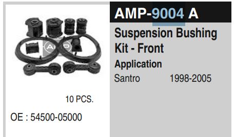 FRONT BUSH KIT SKODA AMP-8014