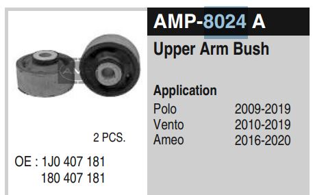 APR ARM BUSH SKODA AMP-8024 A