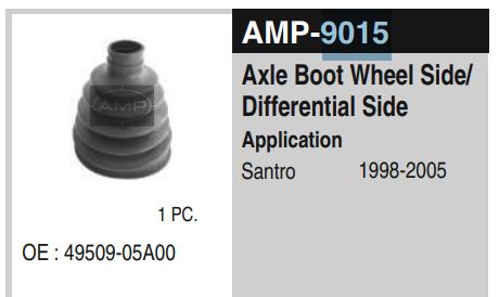 AXLE BOOT SANTRO W/S AMP9015