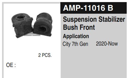 BUSH KIT HONDA  T-7  (2PCS) AMP11016B