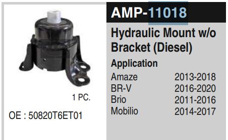 ENGINE MOUNTING W/O BKT AMAZE  D 11018