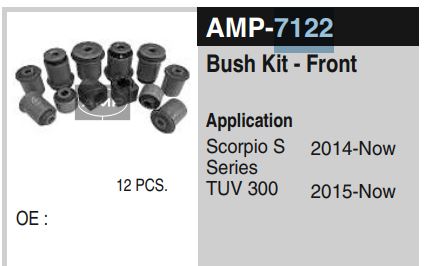 BUSH KIT SCORPIO S SERIES AMP 7122(10pc)