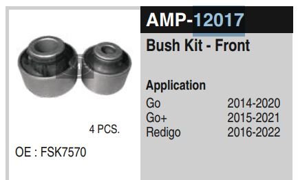 BUSHING KIT MICRA AMP-12017 *