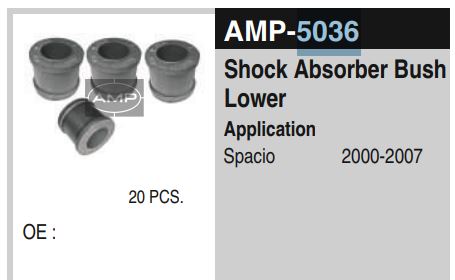 SHOCK ABSROBER BUSH SPACIO 5036