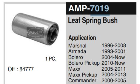 LEAF SPRING BUSH BOLERO AMP7019