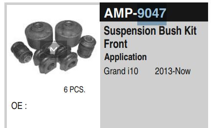 BUSH KIT GRAND I10 AMP9047 (SET OF 4)