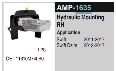 FRONT MTG SWIFT AMP1635 OE-11610M74LB0