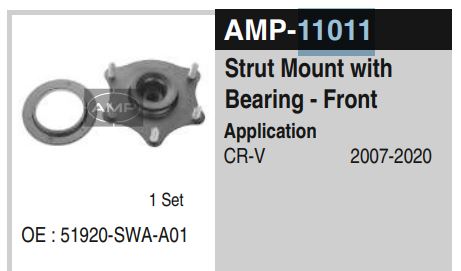 FRONT SHOCKER MOUNT HONDA CRV AMP11011