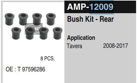 REAR SUS BUSH TAVERA AMP12009