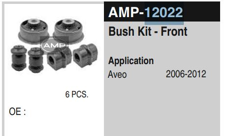 FRONT SUSP. BUSH KIT AVIO AMP-12022