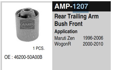REAR TRAILING ARM BUSH ZEN AMP-1207