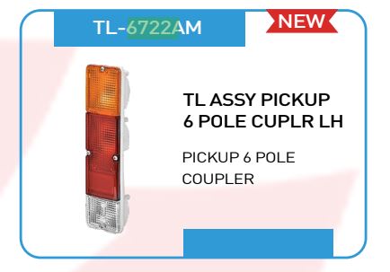 T.LIGHT GYPSY  PICKUP 6 POLE TL6722AM LH