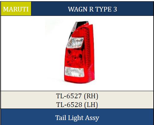 T.LIGHT WAGON-R  RH TL6527 DUO WITH WIRE