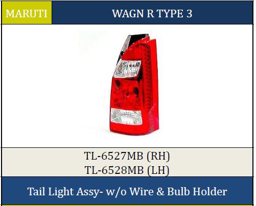 T.LIGHT WAGON-R T3 RH TL6527MB DUO W/O W