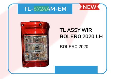TAIL LIGHT WIR BOLERO 2020 LH 6724AM EM