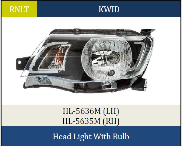 H.LIGHT KWID WITH BULB 5636M LH