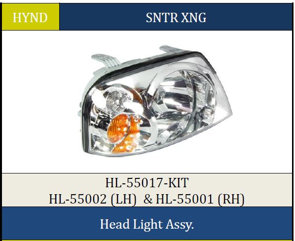 H.LIGHT SANTRO XING W/O WIRE LH MN55002
