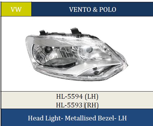 H.LIGHT POLO/VENTO METALISED RH 5593