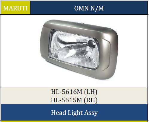 H.LIGHT MARUTI VAN OMNI RH 5615M