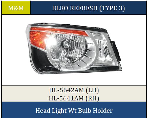 H.LIGHT BOLERO WITH HOLDER T3 RH 5641AM