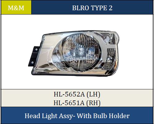 H.LIGHT BOLERO WITH HOLDER T2 RH 5651A