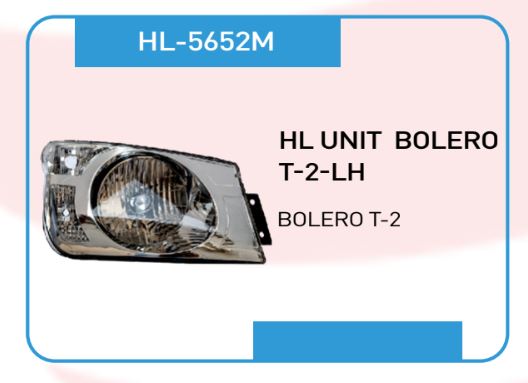 H.LIGHT BOLERO TYPE 2 W/O HLDR LH 5652M