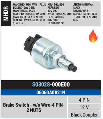 STOP SWITCH MAXIMO/BOLERO S03028