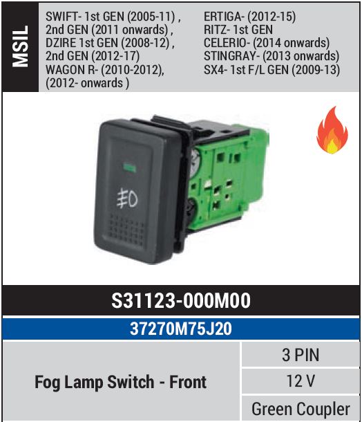 SWITCH FOG SWFT/WGNR/ERTGA S31123-000M00